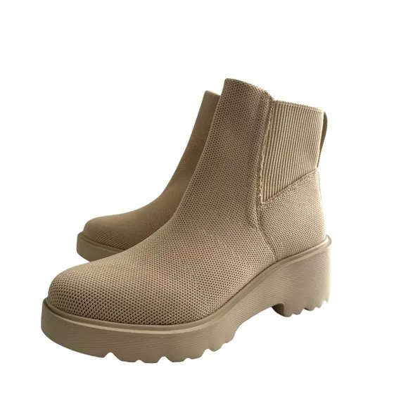 Vivaia Women’s Round-Toe Platform Chunky Wedge Boots (Everly) Size (37) US 6.5