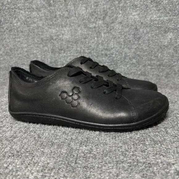 Vivobarefoot Addis Minimalist Shoes Womens EU 38 US 7 Black Walking Comfort