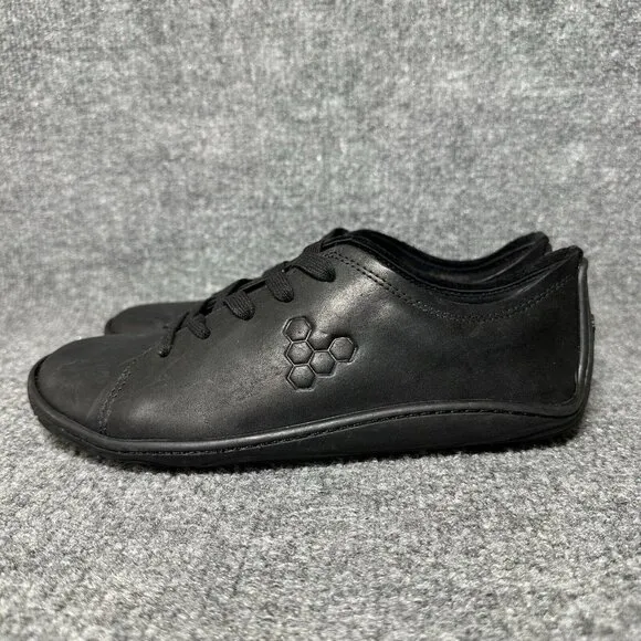 Vivobarefoot Addis Minimalist Shoes Womens EU 38 US 7 Black Walking Comfort