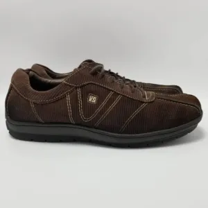 VS Corduroy Suede Spade Oxford Walking Sneakers Shoes Brown Size 9 M