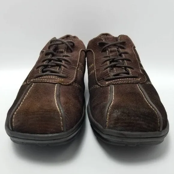 VS Corduroy Suede Spade Oxford Walking Sneakers Shoes Brown Size 9 M