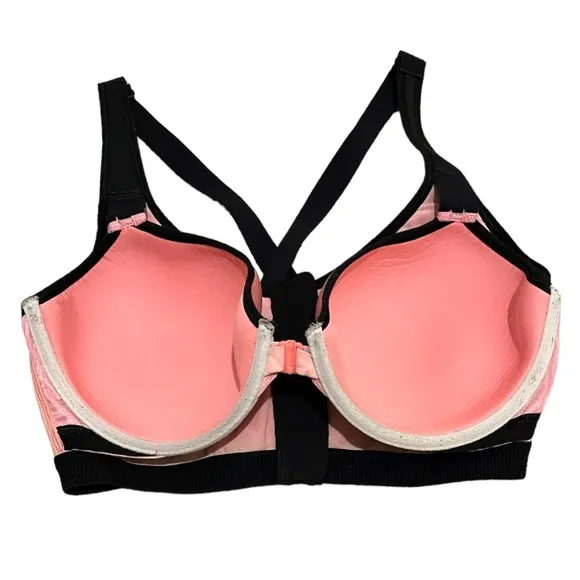 VSX Sport Victoria’s Secret Pink Metallic Sparkle Supportive Sports Bra Size 36D