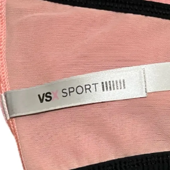VSX Sport Victoria’s Secret Pink Metallic Sparkle Supportive Sports Bra Size 36D
