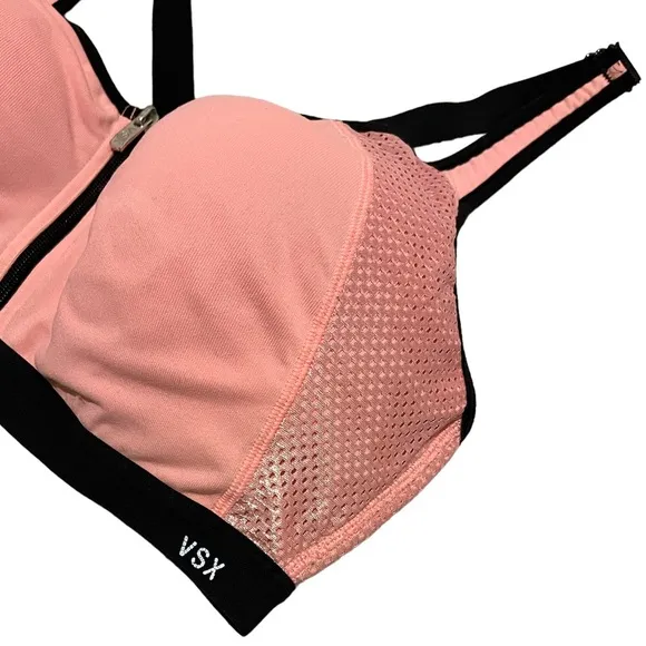 VSX Sport Victoria’s Secret Pink Metallic Sparkle Supportive Sports Bra Size 36D