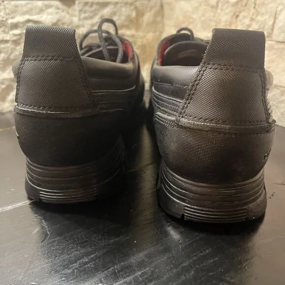 VTG 90s Polo Sport Ralph Lauren Leather Boat Buckle Shoes Low Top Duck Boots 12D