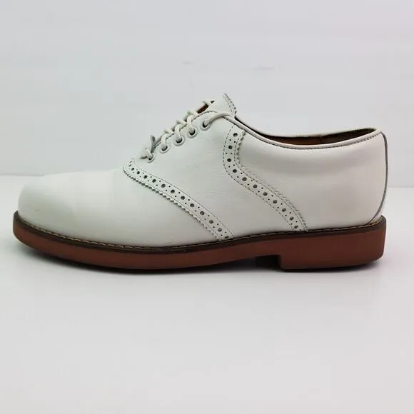 VTG Polo Ralph Lauren Sport Golf Womens Size 7.5 White Leather Shoes