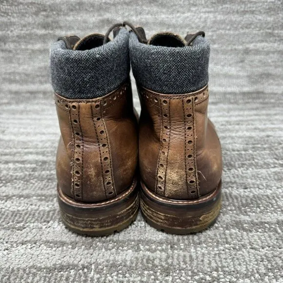 Warfield &amp; Grand Porter Men’s Cap Toe Shoe Boot Chestnut Size 12