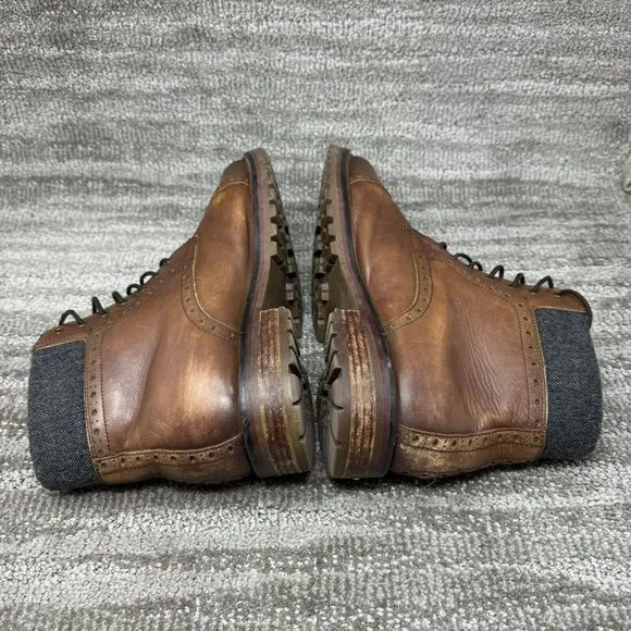 Warfield &amp; Grand Porter Men’s Cap Toe Shoe Boot Chestnut Size 12