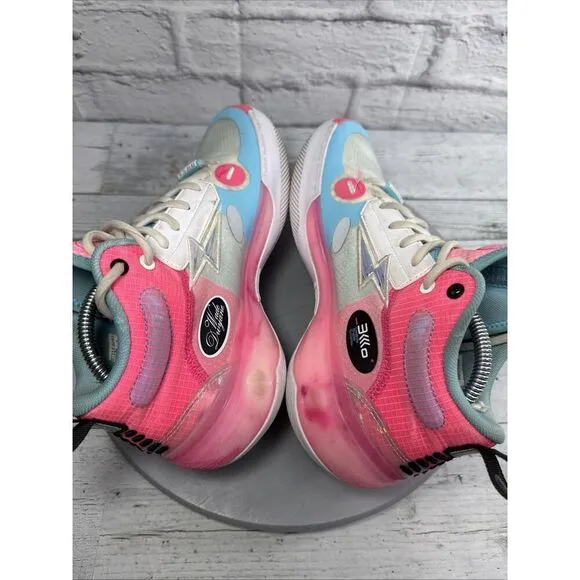 Way Of Wade 10 South Beach Men Basketball Shoes Size 8 Li ning Pink/Blue