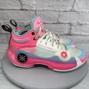 Way Of Wade 10 South Beach Men Basketball Shoes Size 8 Li ning Pink/Blue