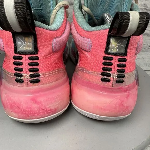 Way Of Wade 10 South Beach Men Basketball Shoes Size 8 Li ning Pink/Blue