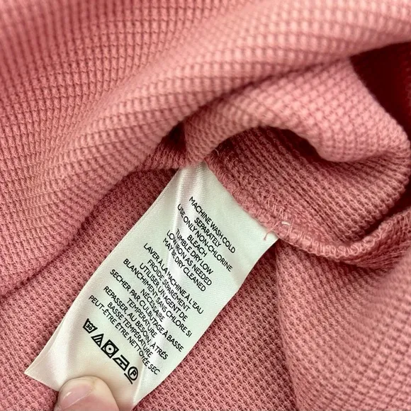 WE THE FREE BYFREE PEOPLE Fuji Thermal Tee in Rosie FP-5