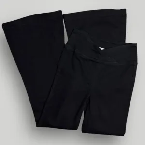 WE THE FREE CROSSOVER FRONT STRETCH FLARE JEANS BLACK MEDIUM 28