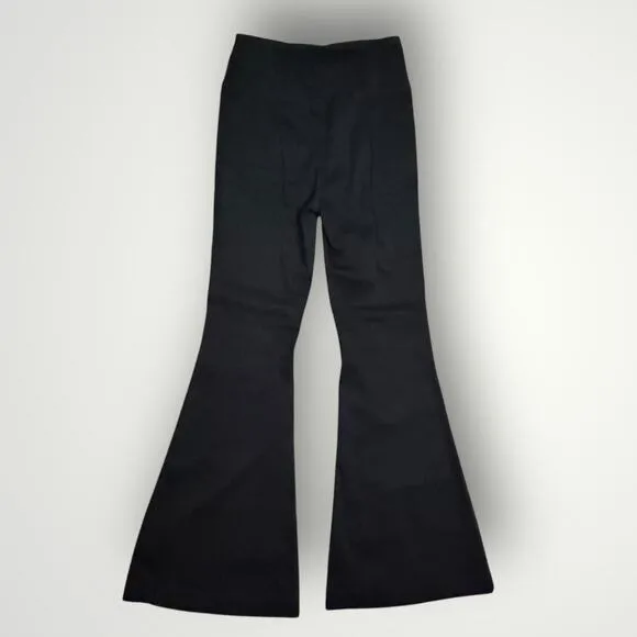 WE THE FREE CROSSOVER FRONT STRETCH FLARE JEANS BLACK MEDIUM 28