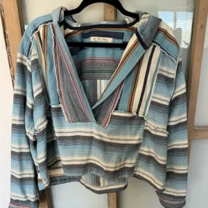We The Free slightly cropped hoodie-such FUN fabric combos- see pic for more💙