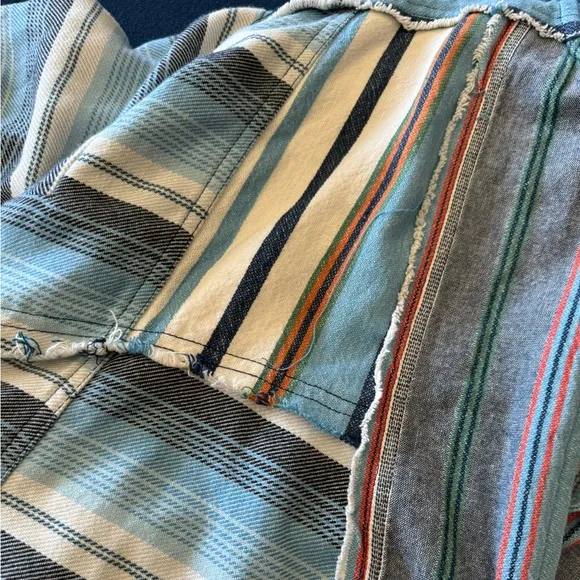 We The Free slightly cropped hoodie-such FUN fabric combos- see pic for more💙