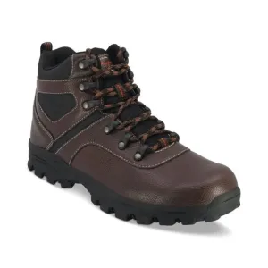 Weatherproof Mens Brown Jasper Round Toe Block Heel Hiking Boot, Size 9, NIB