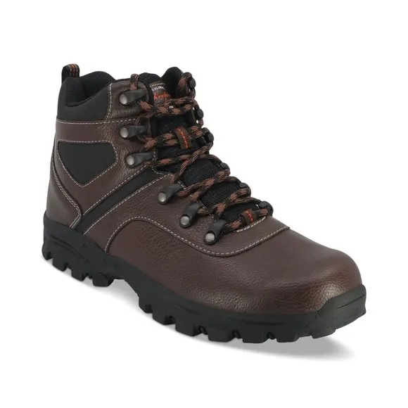 Weatherproof Mens Brown Jasper Round Toe Block Heel Hiking Boot, Size 9, NIB