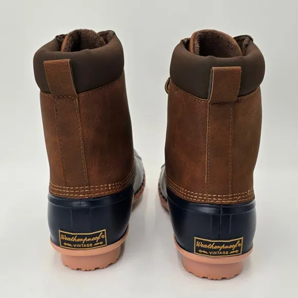 Weatherproof Vintage Water Resistant Duck Boots Polar Fleece Lining Men's 9M