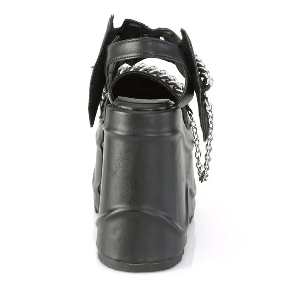 Wedge Platform Bat Gothic Shoes