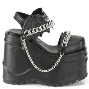 Wedge Platform Bat Gothic Shoes