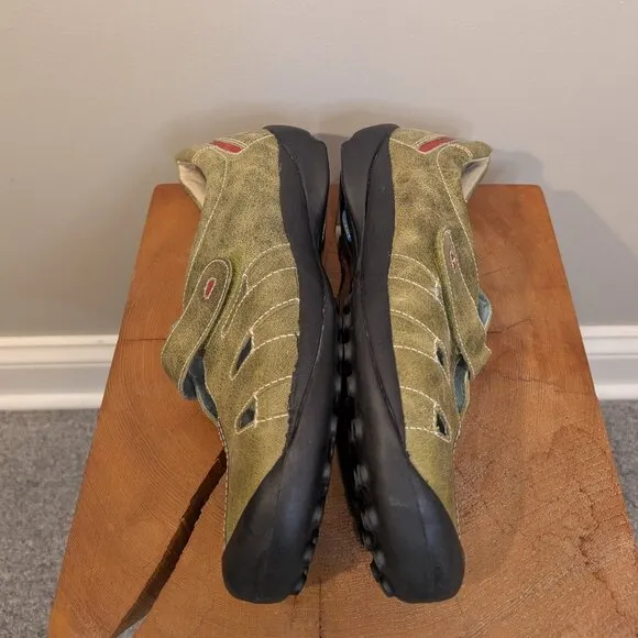Wolky Walking Shoes Green Comfort Style Trail Hiking Vacation - Size 40
