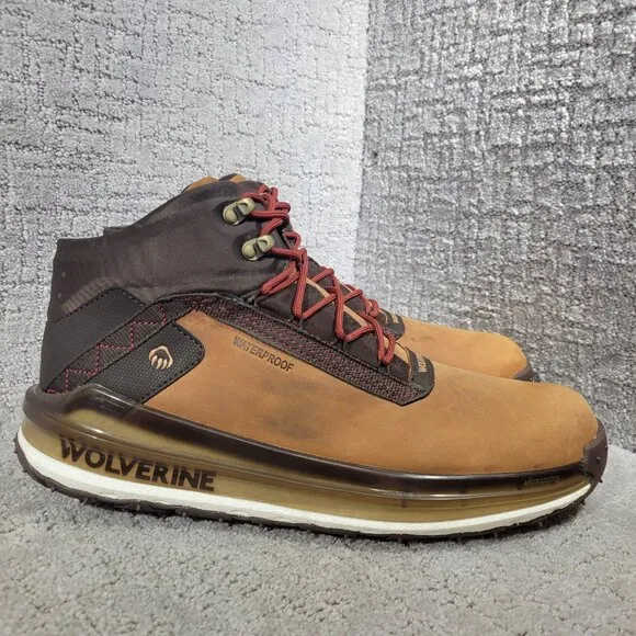 Wolverine Conquer Ultraspring Men's Size 13M Brown Waterproof Hiking Boots
