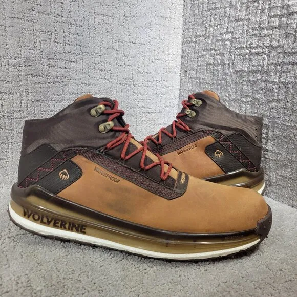 Wolverine Conquer Ultraspring Men's Size 13M Brown Waterproof Hiking Boots