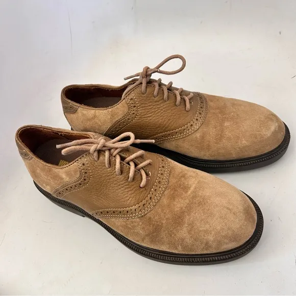 WOLVERINE DuraShocks Men’s 8 Eu 40 Wmn 9 Leather Comfort Shoes Oxfords NWOB