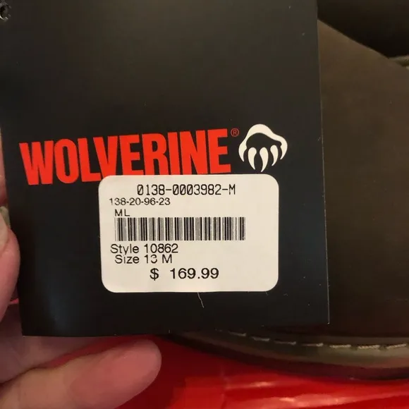 Wolverine Mens Bandit Lo 6” Waterproof Work Boots W10862 Sz. 13 multi shock NIB