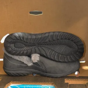 Women‎ s Black Willa Memory Foam Faux Shearling Shoes JSPORT