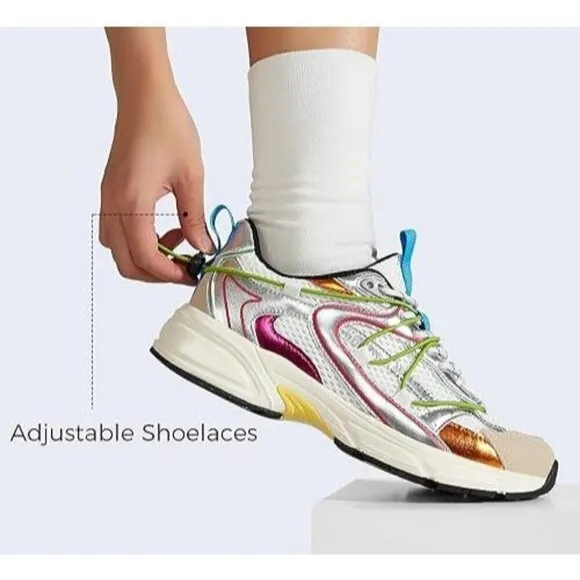 ⚡Women Shoes Mesh Casual Sport Gym Work Adjustable Lace Trendy Athletic Tenni