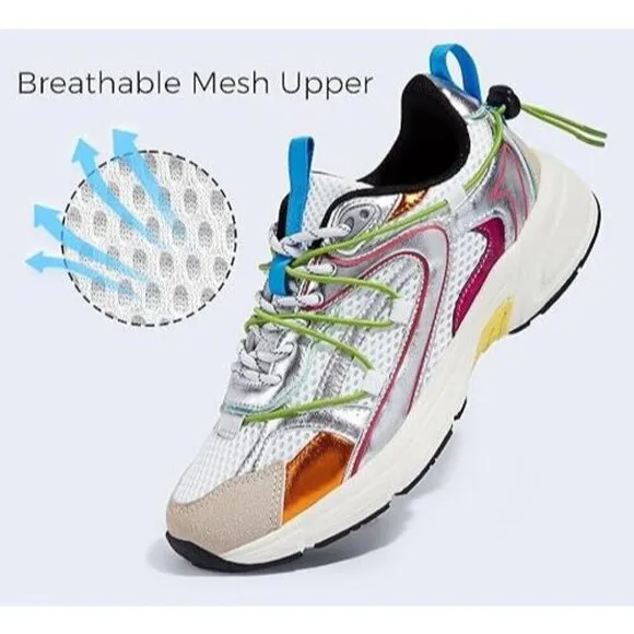 ⚡Women Shoes Mesh Casual Sport Gym Work Adjustable Lace Trendy Athletic Tenni