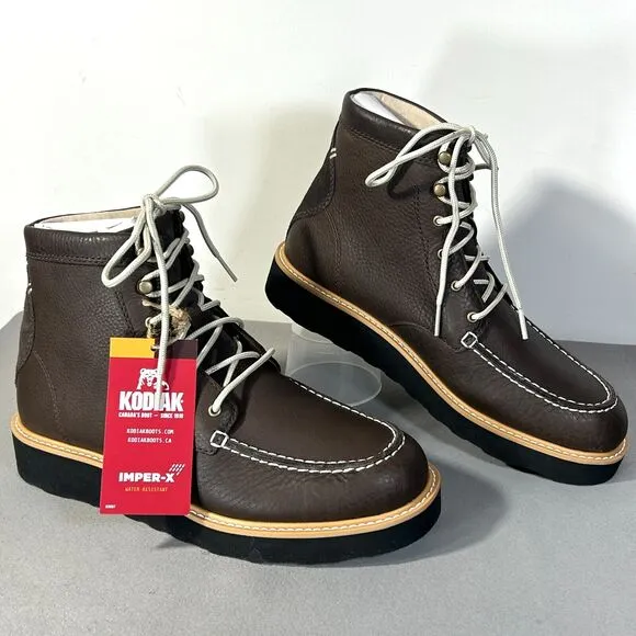 Womens 7 Lightweight Leather Hiker Boot Travel Walk Water Resistant