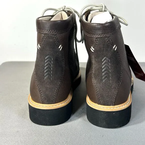 Womens 7 Lightweight Leather Hiker Boot Travel Walk Water Resistant