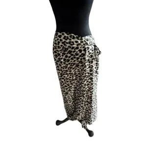 Women's Anatomie Florentina Abstract Cheetah Skirt Silk Wrap sz 2 New with Tags