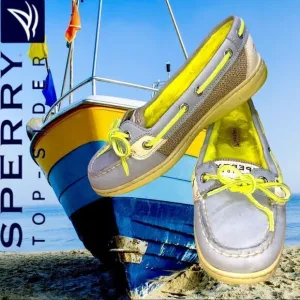Women's Angelfish Fur Lined Boat Shoe 5M Gray