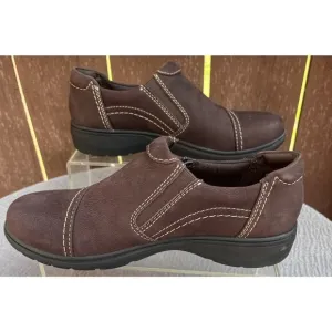 Women's Clarks Brown Leather Comfort/Casual Shoes Size 7M