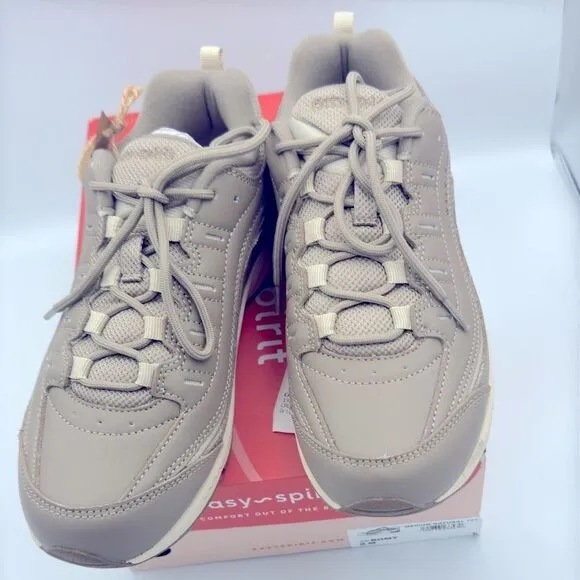 WOMEN'S EASY SPIRIT ROMY WALKING SNEAKERS Taupe shoes 8