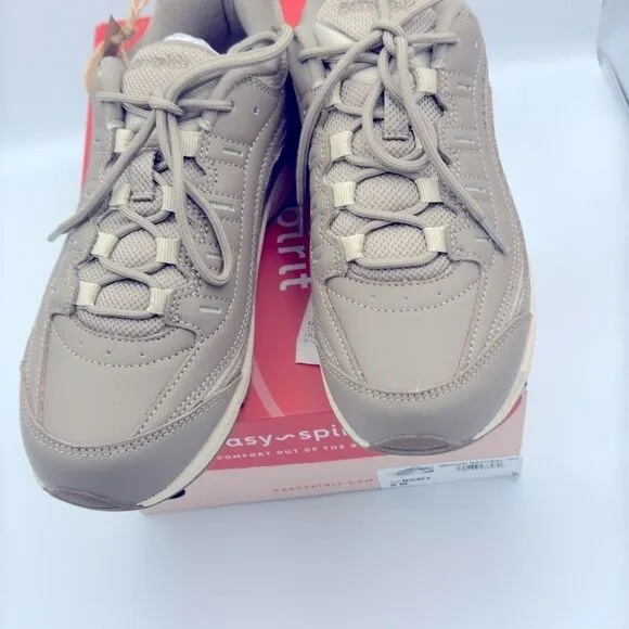 WOMEN'S EASY SPIRIT ROMY WALKING SNEAKERS Taupe shoes 8