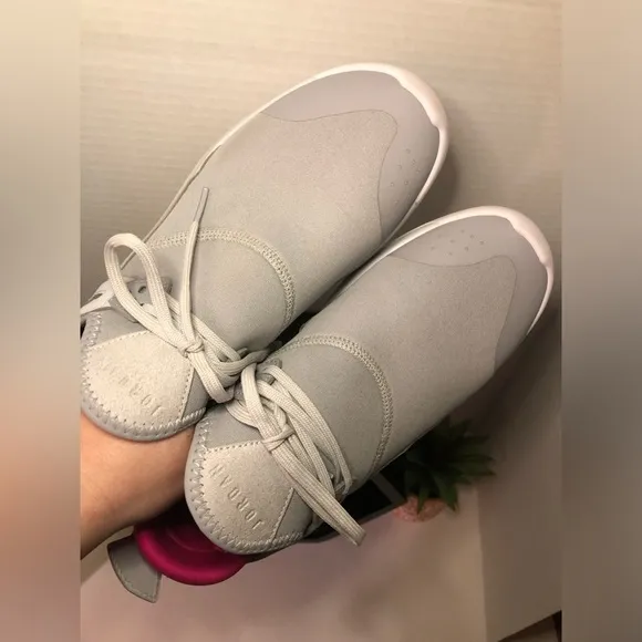 Women's Gray and Pink Jordan’s