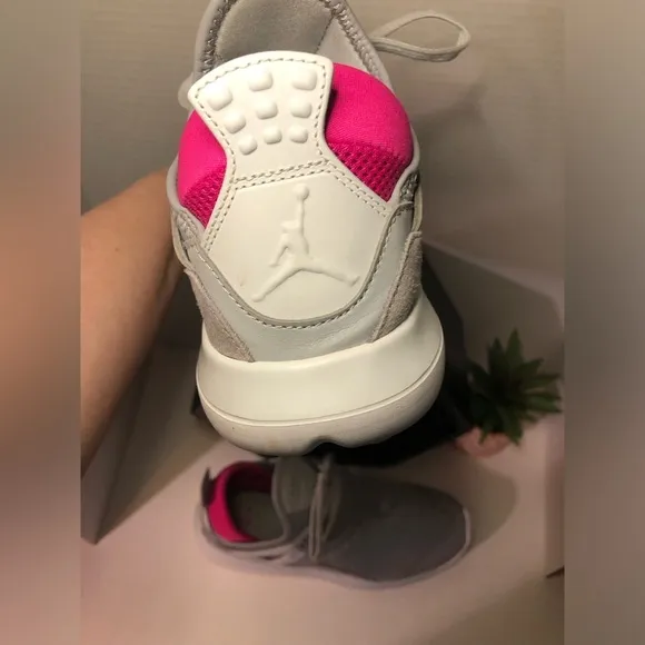 Women's Gray and Pink Jordan’s