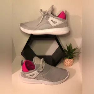 Women's Gray and Pink Jordan’s