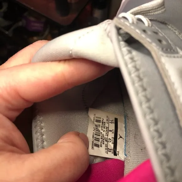 Women's Gray and Pink Jordan’s