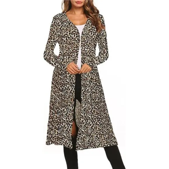 Women's Maxi Cardigan Lightweight Duster Long Sleeve Cardigan