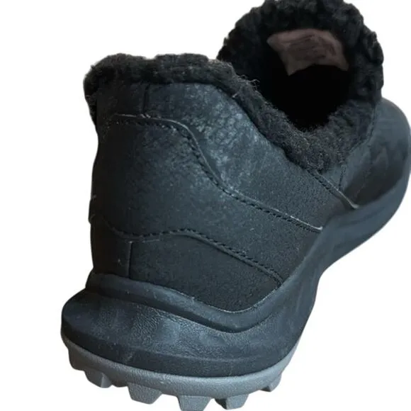 Women's Merrell Antora 3 Thermo Black Quilted Sherpa Vibram Slip On Shoes Size10