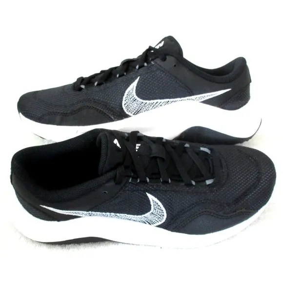Women's Nike Legend Essential 3 NN Running Training Shoes Black White Sizes NIB