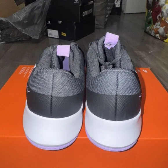 Women's Nike MC Trainer 2 Workout Shoes Black Viotech Purple Grey Size 10.5 NWOB