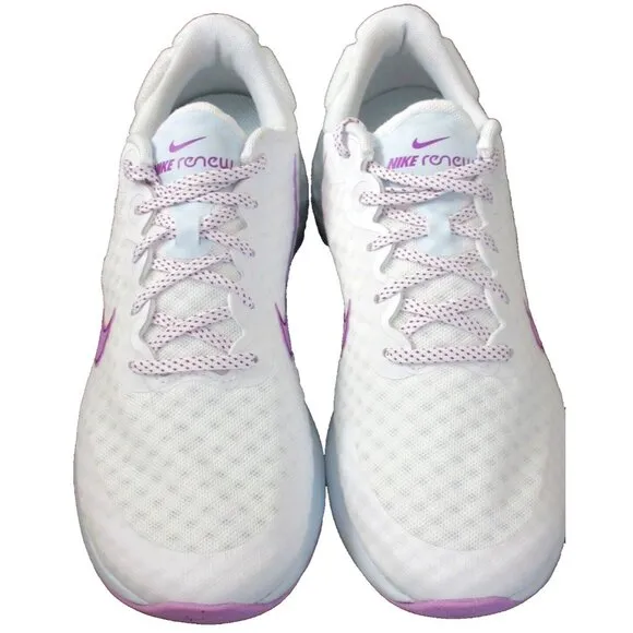 Women's Nike Renew Ride 3 Running Training Shoes White Purple Sizes NIB