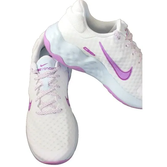 Women's Nike Renew Ride 3 Running Training Shoes White Purple Sizes NIB